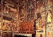 GADDI, Taddeo General view of the Baroncelli Chapel sg painting